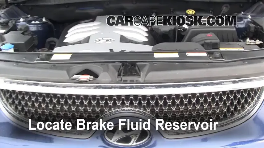 2008 Hyundai Veracruz GLS 3.8L V6 Brake Fluid Check Fluid Level